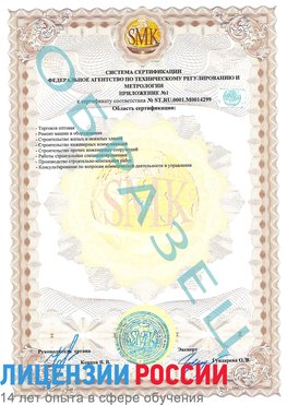 Образец сертификата соответствия (приложение) Домодедово Сертификат ISO 14001